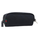 GUCCI GG Canvas Guccissima WebSherry Line Pouch Black Silver 245800 Auth hk4054-1