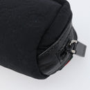 GUCCI GG Canvas Guccissima WebSherry Line Pouch Black Silver 245800 Auth hk4054-10