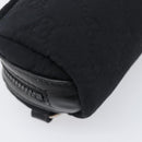 GUCCI GG Canvas Guccissima WebSherry Line Pouch Black Silver 245800 Auth hk4054-11