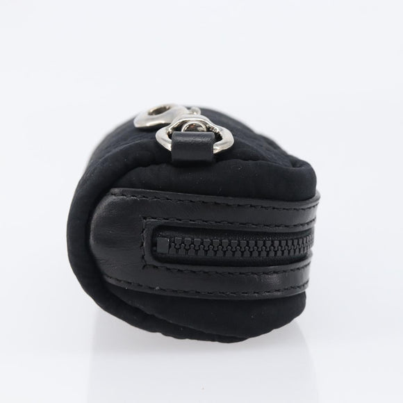 GUCCI GG Canvas Guccissima WebSherry Line Pouch Black Silver 245800 Auth hk4054