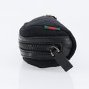 GUCCI GG Canvas Guccissima WebSherry Line Pouch Black Silver 245800 Auth hk4054-5