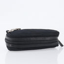 GUCCI GG Canvas Guccissima WebSherry Line Pouch Black Silver 245800 Auth hk4054-6