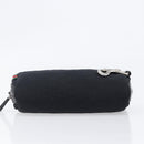 GUCCI GG Canvas Guccissima WebSherry Line Pouch Black Silver 245800 Auth hk4054-7