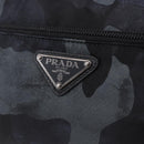 PRADA Clutch Bag Nylon Navy Silver Auth hk4058-19