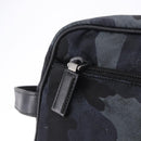 PRADA Clutch Bag Nylon Navy Silver Auth hk4058-20
