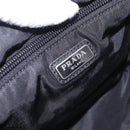 PRADA Clutch Bag Nylon Navy Silver Auth hk4058-21