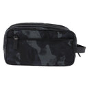 PRADA Clutch Bag Nylon Navy Silver Auth hk4058-2