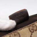 GUCCI GG Canvas Shoulder Bag Beige Silver 145859 Auth hk4060-12