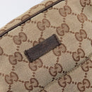 GUCCI GG Canvas Shoulder Bag Beige Silver 122759 Auth hk4061-18