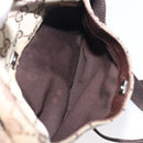 GUCCI GG Canvas Shoulder Bag Beige Silver 122759 Auth hk4061-24