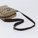 GUCCI GG Canvas Shoulder Bag Beige Silver 122759 Auth hk4061-7