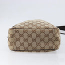 GUCCI GG Canvas Shoulder Bag Beige Silver 122759 Auth hk4061-5