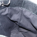 GUCCI GG Canvas Tote Bag Black Silver 120836 Auth hk4062-17