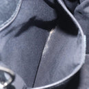 GUCCI GG Canvas Tote Bag Black Silver 120836 Auth hk4062-20
