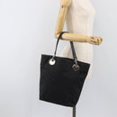 GUCCI GG Canvas Tote Bag Black Silver 120836 Auth hk4062-22