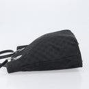 GUCCI GG Canvas Tote Bag Black Silver 120836 Auth hk4062-5
