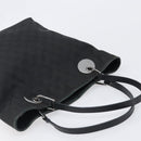 GUCCI GG Canvas Tote Bag Black Silver 120836 Auth hk4062-6