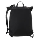 GUCCI Web Sherry Line Backpack Canvas Leather Black Silver 337075 Auth hk4063A-3