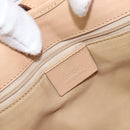 GUCCI Jackie Hand Bag Canvas Beige Silver 002 1067 Auth hk4065-19