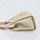 GUCCI Jackie Hand Bag Canvas Beige Silver 002 1067 Auth hk4065-5