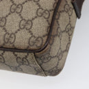 GUCCI GG Supreme Shoulder Bag PVC Beige Silver 122754 Auth hk4066-12
