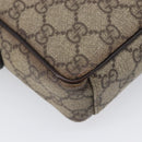 GUCCI GG Supreme Shoulder Bag PVC Beige Silver 122754 Auth hk4066-13