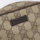 GUCCI GG Supreme Shoulder Bag PVC Beige Silver 122754 Auth hk4066-15