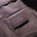 GUCCI GG Supreme Shoulder Bag PVC Beige Silver 122754 Auth hk4066-17