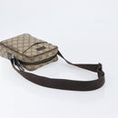 GUCCI GG Supreme Shoulder Bag PVC Beige Silver 122754 Auth hk4066-7