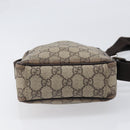 GUCCI GG Supreme Shoulder Bag PVC Beige Silver 122754 Auth hk4066-9