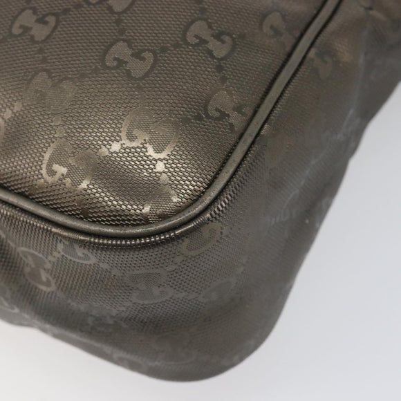 GUCCI GG Implementation Shoulder Bag PVC Champagne Gold 233268 Auth hk4067A