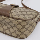GUCCI GG Supreme Web Sherry Line Bag PVC Beige Gold 89 02 032 Auth hk4068-10