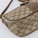 GUCCI GG Supreme Web Sherry Line Bag PVC Beige Gold 89 02 032 Auth hk4068-11