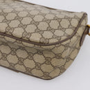 GUCCI GG Supreme Web Sherry Line Bag PVC Beige Gold 89 02 032 Auth hk4068-12
