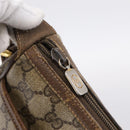 GUCCI GG Supreme Web Sherry Line Bag PVC Beige Gold 89 02 032 Auth hk4068-14