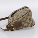 GUCCI GG Supreme Web Sherry Line Bag PVC Beige Gold 89 02 032 Auth hk4068-4