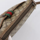 GUCCI GG Supreme Web Sherry Line Bag PVC Beige Gold 89 02 032 Auth hk4068-6