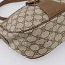 GUCCI GG Supreme Web Sherry Line Bag PVC Beige Gold 89 02 032 Auth hk4069-14