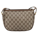 GUCCI GG Supreme Web Sherry Line Bag PVC Beige Gold 89 02 032 Auth hk4069-2