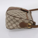GUCCI GG Supreme Web Sherry Line Bag PVC Beige Gold 89 02 032 Auth hk4069-4