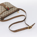 GUCCI GG Supreme Web Sherry Line Bag PVC Beige Gold 89 02 032 Auth hk4069-7