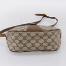 GUCCI GG Supreme Web Sherry Line Bag PVC Beige Gold 89 02 032 Auth hk4069-5