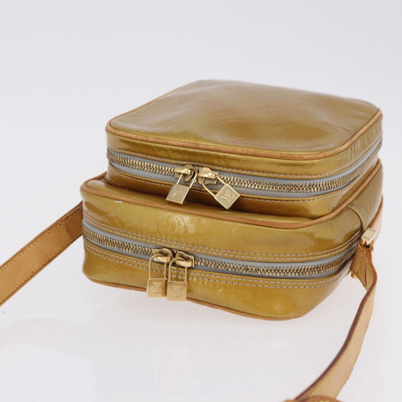 LOUIS VUITTON Monogram Vernis Wooster Shoulder Bag Gris M91036 LV Auth hk4071