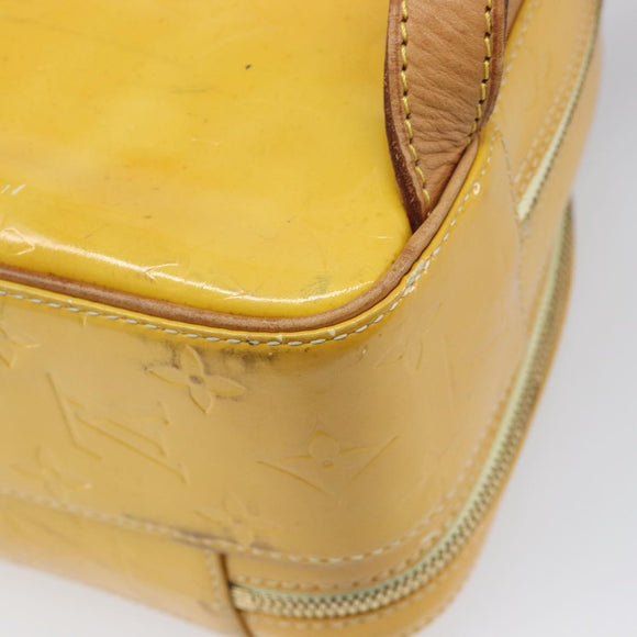 LOUIS VUITTON Monogram Vernis Marley Backpack Yellow M91040 LV Auth hk4072