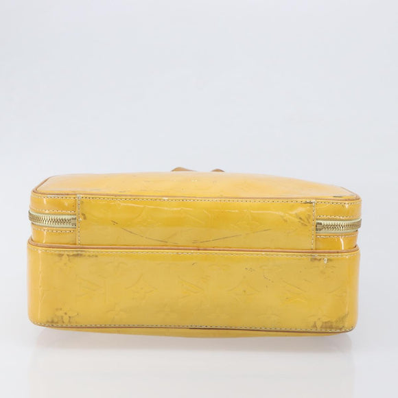 LOUIS VUITTON Monogram Vernis Marley Backpack Yellow M91040 LV Auth hk4072