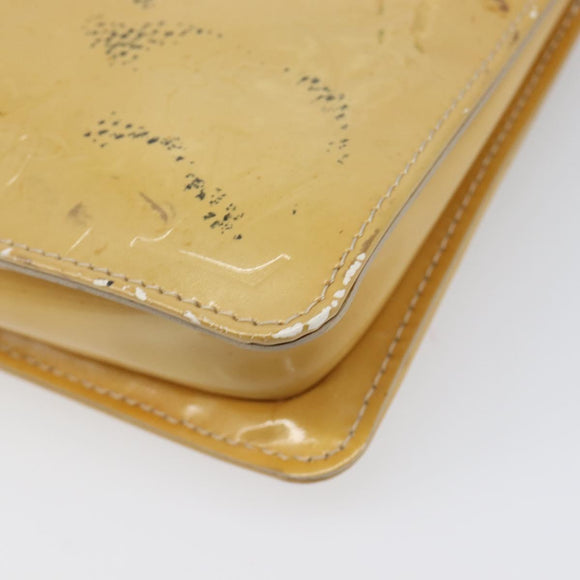 LOUIS VUITTON Monogram Vernis Lexington Accessory Pouch Beige M91010 Auth hk4073