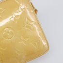 LOUIS VUITTON Monogram Vernis Lexington Accessory Pouch Beige M91010 Auth hk4073-18