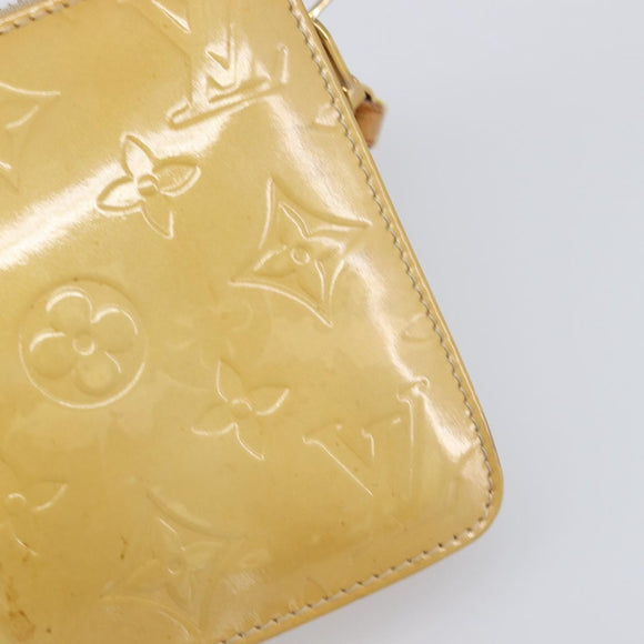 LOUIS VUITTON Monogram Vernis Lexington Accessory Pouch Beige M91010 Auth hk4073
