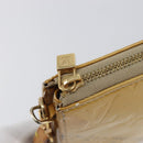 LOUIS VUITTON Monogram Vernis Lexington Accessory Pouch Beige M91010 Auth hk4073-19