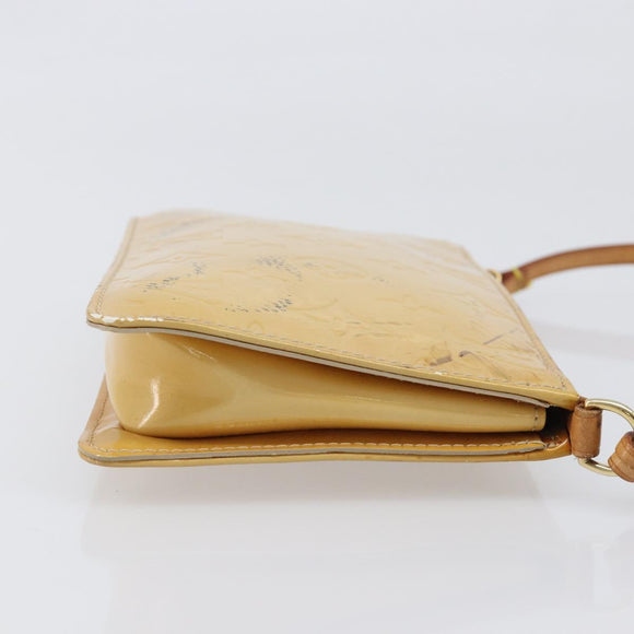 LOUIS VUITTON Monogram Vernis Lexington Accessory Pouch Beige M91010 Auth hk4073